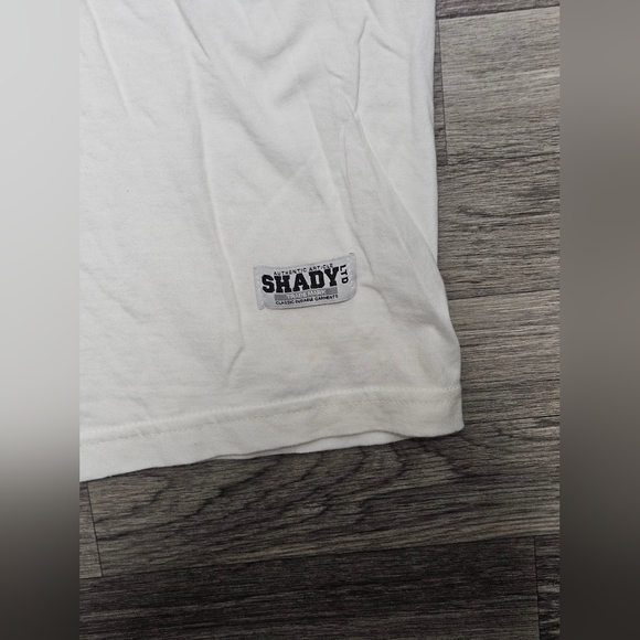 New Y2K Shady Limited Vintage Eminem White T-Shirt Size XXL Hip-hop Rap - Picture 3 of 8